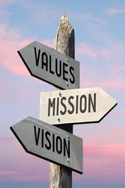 values, mission and vission